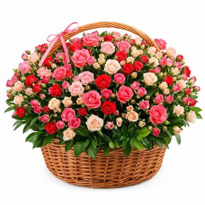 Корзина с цветами «Агата»