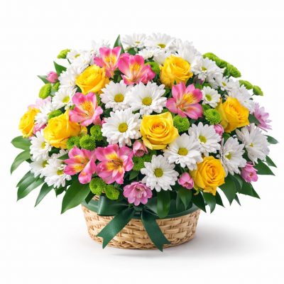 Корзина с цветами «Бриллиантовая ночь»