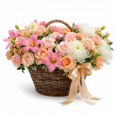 Корзина с цветами «Экзотическая феерия»