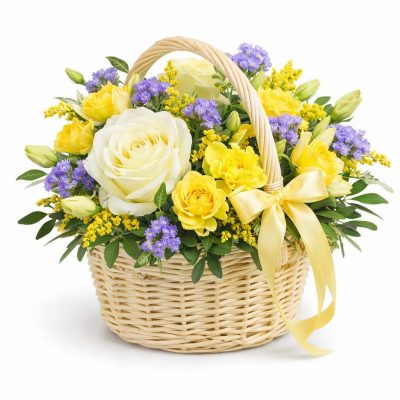 Корзина с цветами «Эйфория»