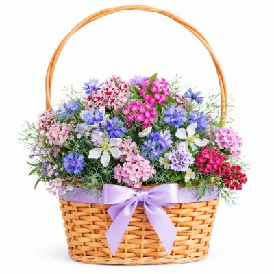 Корзина с цветами «Изысканное наслаждение»