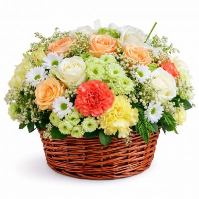 Корзина с цветами «Каприз природы»