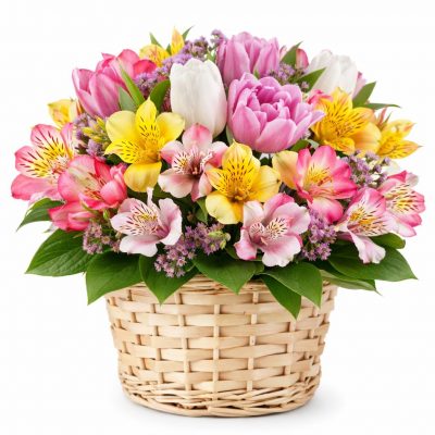 Корзина с цветами «Роскошь востока»