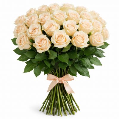 Розы Эквадор кремовые