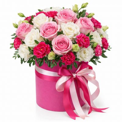 Цветы в коробке «Аврора»