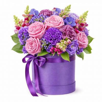 Цветы в коробке «Безупречность»