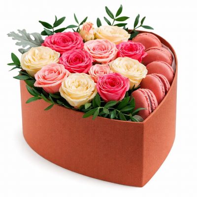 Цветы в коробке «Чарующий мирт»