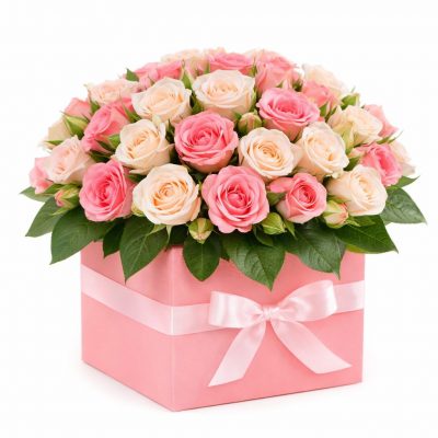 Цветы в коробке «Для любимой»