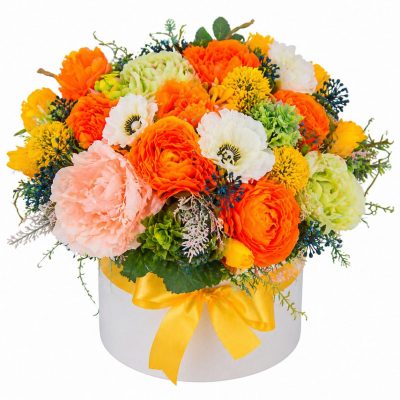 Цветы в коробке «Флористическое искушение»