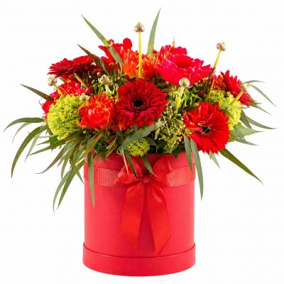 Цветы в коробке «Гармония осени»