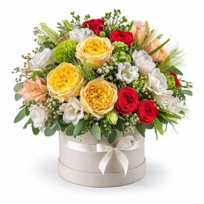 Цветы в коробке «Гармония сердца»