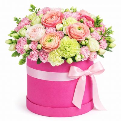 Цветы в коробке «Лучший момент»