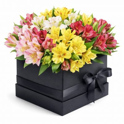 Цветы в коробке «Осенний хоровод»