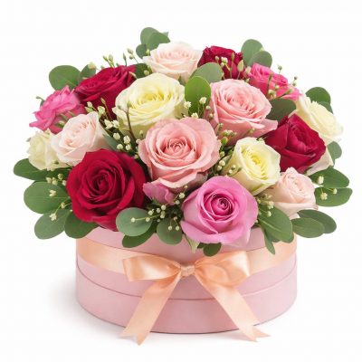 Цветы в коробке «Подарок судьбы»