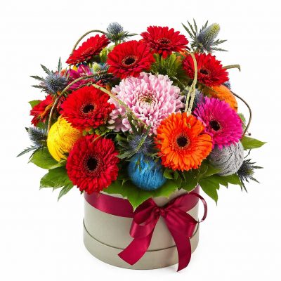 Цветы в коробке «Ветер вдохновения»