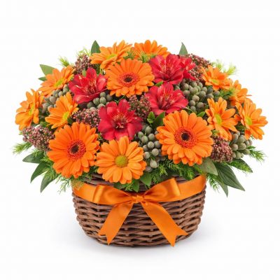 Цветы в корзинке «Акварель»